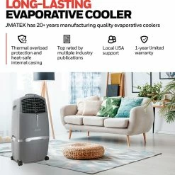 Air Conditioners Honeywell 120-Volt Portable Evaporative Air Cooler With Remote Control, Gray (CL30XC) -Lasko Sales 270BCB21 2AA7 400E BA74C1F4D3DC5017 s7