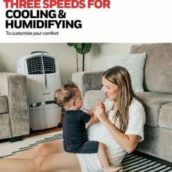 Air Conditioners Honeywell Portable Evaporative Air Cooler With Remote Control, White (CL30XCWW) 12 Air Conditioners Honeywell Portable Evaporative Air Cooler With Remote Control, White (CL30XCWW) -Lasko Sales 2A46BA02 81F0 4220 8FD527CD5E54E906 s7