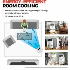 Air Conditioners Honeywell Portable Evaporative Air Cooler With Remote Control, White (CL30XCWW) 17 Air Conditioners Honeywell Portable Evaporative Air Cooler With Remote Control, White (CL30XCWW) -Lasko Sales 53FF1994 F407 4071 AE566677B4AD74A2 s7