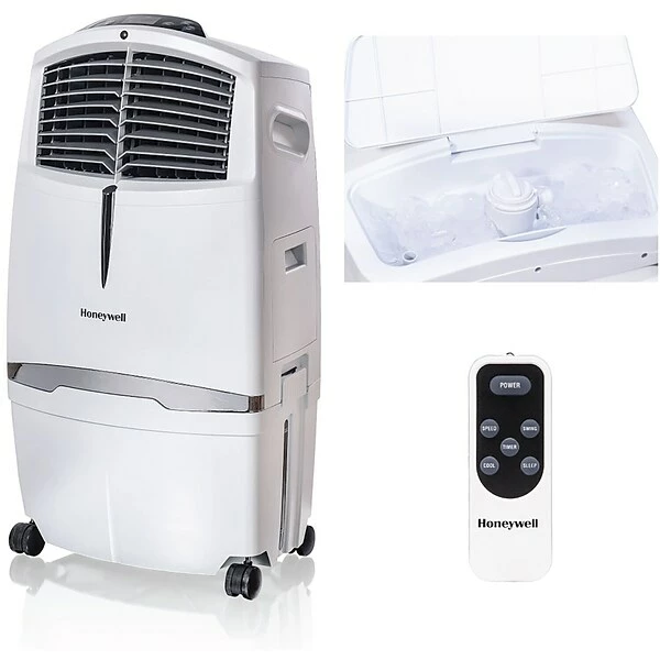 Air Conditioners Honeywell Portable Evaporative Air Cooler With Remote Control, White (CL30XCWW) 3 Air Conditioners Honeywell Portable Evaporative Air Cooler With Remote Control, White (CL30XCWW)