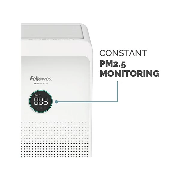 Air Purifiers Fellowes AeraMax SE True HEPA Tower Air Purifier, 3-Speed, White (9794601) 6 Air Purifiers Fellowes AeraMax SE True HEPA Tower Air Purifier, 3-Speed, White (9794601) - Image 4