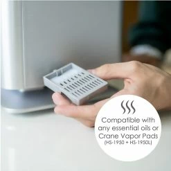 Humidifiers Crane Ultrasonic Cool & Warm Mist Console Humidifier, 1.3-Gallon, For Rooms 500 Sq. Ft., Metallic (EE-6913) 14 Humidifiers Crane Ultrasonic Cool & Warm Mist Console Humidifier, 1.3-Gallon, For Rooms 500 Sq. Ft., Metallic (EE-6913) -Lasko Sales 9BA52E86 202F 4235 AFA4A90B8586ACE7 s7