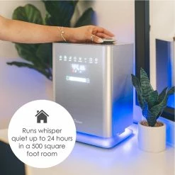Humidifiers Crane Ultrasonic Cool & Warm Mist Console Humidifier, 1.3-Gallon, For Rooms 500 Sq. Ft., Metallic (EE-6913) 13 Humidifiers Crane Ultrasonic Cool & Warm Mist Console Humidifier, 1.3-Gallon, For Rooms 500 Sq. Ft., Metallic (EE-6913) -Lasko Sales CB6ED7E0 F811 46E0 8C4E4320027000B1 s7
