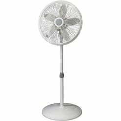 Lasko Fans Lasko Elegance & PERFORMANCE 54.5" 1-Speed Oscillating Pedestal Fan, White (1820)