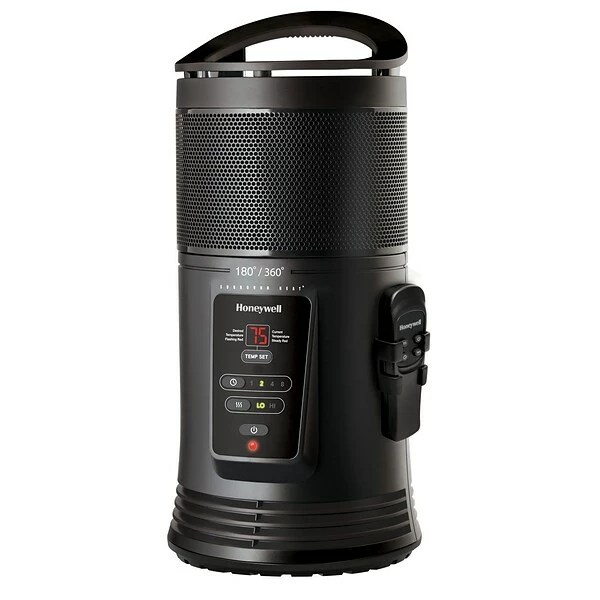 Heaters Honeywell Ceramic Electric Heater, Black (HZ445R) 3 Heaters Honeywell Ceramic Electric Heater, Black (HZ445R)