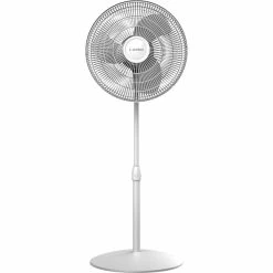 Fans Lasko 47" 3-Speed Oscillating Pedestal Fan, White (S16201)