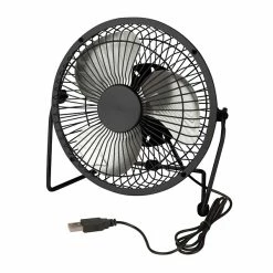 Honey-Can-Do Fans Honey Can Do USB Powered Desk Fan, Black (OFC-04476)