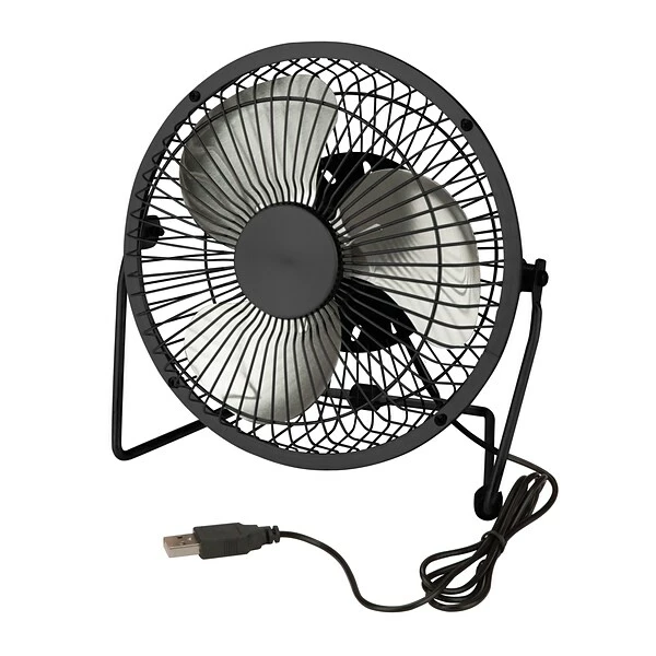 Honey-Can-Do Fans Honey Can Do USB Powered Desk Fan, Black (OFC-04476) 3 Honey-Can-Do Fans Honey Can Do USB Powered Desk Fan, Black (OFC-04476)