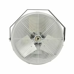 Fans TPI Corporation Workstation 27" 3-Speed Wall Fan, White/Black (08763402)