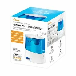 Humidifiers Crane Warm Mist Tabletop Humidifier, 0.5-Gallon, For Rooms 250 Sq. Ft., Blue/White (EE-5202H) 7 Humidifiers Crane Warm Mist Tabletop Humidifier, 0.5-Gallon, For Rooms 250 Sq. Ft., Blue/White (EE-5202H) -Lasko Sales sp102928895 s7
