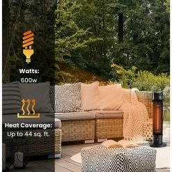 Heaters Hanover 800-Watt Electric Heater, Black (HAN1056IC-BLK) 7 Heaters Hanover 800-Watt Electric Heater, Black (HAN1056IC-BLK) -Lasko Sales sp118650316 s7