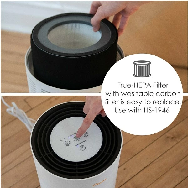 Air Purifiers Crane True HEPA Tower Air Purifier, White (EE-5068) 7 Air Purifiers Crane True HEPA Tower Air Purifier, White (EE-5068) - Image 5
