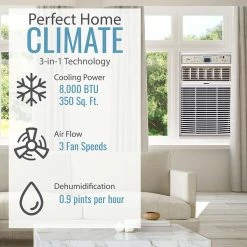 Air Conditioners Keystone 8000 BTU Window Air Conditioner With Remote Control, White (KSTSW08A) 10 Air Conditioners Keystone 8000 BTU Window Air Conditioner With Remote Control, White (KSTSW08A) -Lasko Sales sp132964306 s7