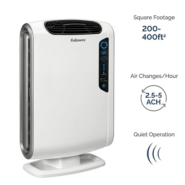 Air Purifiers Fellowes AeraMax DX55 True HEPA Console Air Purifier, White (9320701) 5 Air Purifiers Fellowes AeraMax DX55 True HEPA Console Air Purifier, White (9320701) - Image 3