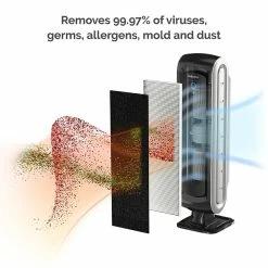 Air Purifiers Fellowes AeraMax True HEPA Tower 90 Small Room Air Purifier, Black (9286001) 9 Air Purifiers Fellowes AeraMax True HEPA Tower 90 Small Room Air Purifier, Black (9286001) -Lasko Sales sp134492718 s7