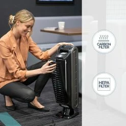 Air Purifiers Fellowes AeraMax True HEPA Tower 90 Small Room Air Purifier, Black (9286001) 11 Air Purifiers Fellowes AeraMax True HEPA Tower 90 Small Room Air Purifier, Black (9286001) -Lasko Sales sp134492720 s7