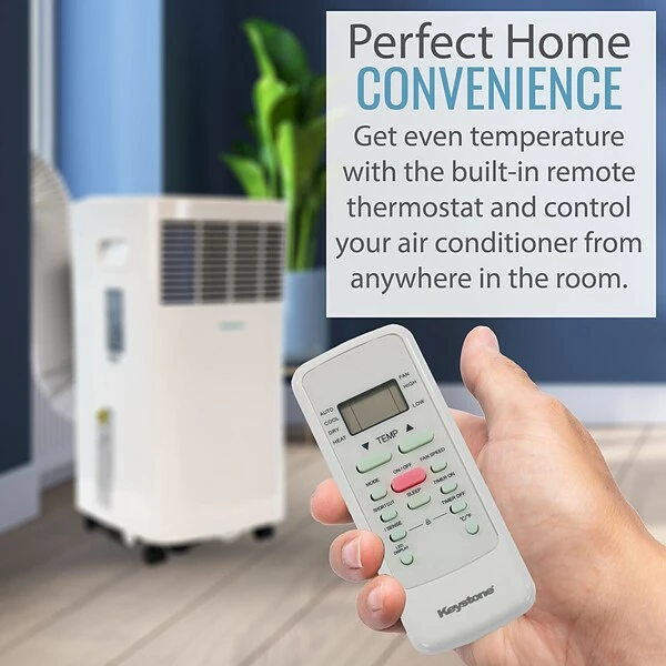Air Conditioners Keystone 5,000 BTU Portable Air Conditioner, I Sense Remote Control, White KSTAP05PHA 5 Air Conditioners Keystone 5,000 BTU Portable Air Conditioner, I Sense Remote Control, White KSTAP05PHA - Image 3