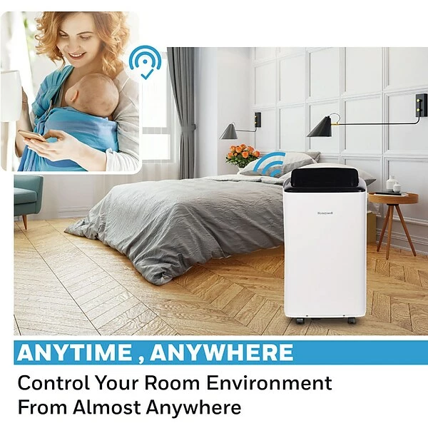 Air Conditioners Honeywell 8,000 BTU Smart Wi-Fi Portable Air Conditioner And Dehumidifier, Remote Control, Black LP0821GSSM 7 Air Conditioners Honeywell 8,000 BTU Smart Wi-Fi Portable Air Conditioner And Dehumidifier, Remote Control, Black LP0821GSSM - Image 5