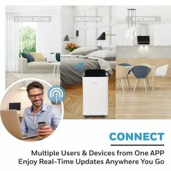 Air Conditioners Honeywell 8,000 BTU Smart Wi-Fi Portable Air Conditioner And Dehumidifier, Remote Control, Black LP0821GSSM 16 Air Conditioners Honeywell 8,000 BTU Smart Wi-Fi Portable Air Conditioner And Dehumidifier, Remote Control, Black LP0821GSSM -Lasko Sales sp135450653 s7