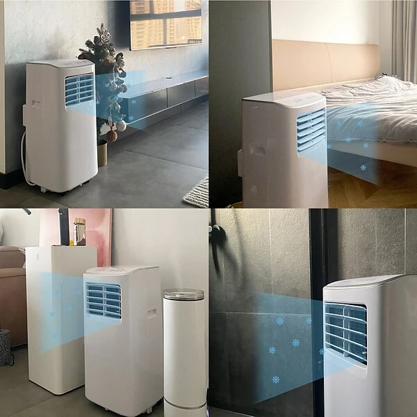 Air Conditioners JHS 8,000 BTU Portable Air Conditioner, Remote Control, Black And White HF8CESVWK5 4 Air Conditioners JHS 8,000 BTU Portable Air Conditioner, Remote Control, Black And White HF8CESVWK5 - Image 2