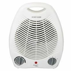 Heaters Vie Air 1500W Portable 2 Setting Fan Heater Black VA-207C)