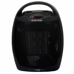 Heaters Vie Air 1500W Portable 2 Setting Fan Heater Black (VA-708B)