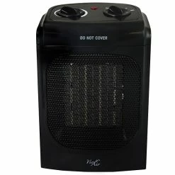 Heaters Vie Air 1500W Portable 2 Setting Fan Heater Black (VA-601)