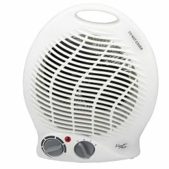 Heaters Vie Air 1500W Portable 2 Setting Fan Heater White (VA-301B)