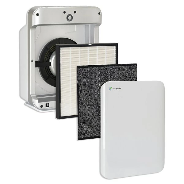 Air Purifiers GermGuardian True HEPA Console Air Purifier, 3-Speed, White (AC5900WCA) 7 Air Purifiers GermGuardian True HEPA Console Air Purifier, 3-Speed, White (AC5900WCA) - Image 5
