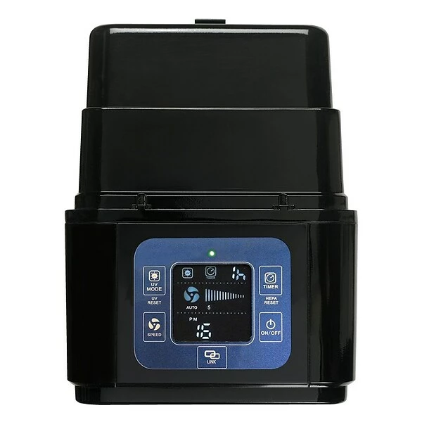 Air Purifiers GermGuardian Smart Elite 4-in-1 True HEPA Tower Air Purifier, 5-Speed, WiFi Enabled, Black (CDAP4500BCA) 4 Air Purifiers GermGuardian Smart Elite 4-in-1 True HEPA Tower Air Purifier, 5-Speed, WiFi Enabled, Black (CDAP4500BCA) - Image 2