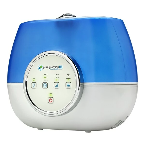 Humidifiers PureGuardian Ultrasonic Cool & Warm Mist Console Humidifier, 2-Gallon, White/Blue (H4810AR) 3 Humidifiers PureGuardian Ultrasonic Cool & Warm Mist Console Humidifier, 2-Gallon, White/Blue (H4810AR)