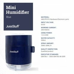 Humidifiers JussStuff Snow Mountain Mini Humidifier, Blue (OJN100032) -Lasko Sales sp161315068 s7