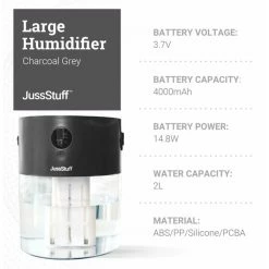 Humidifiers JussStuff Smart Humidifier, Gray (OJN100035) -Lasko Sales sp161315074 s7