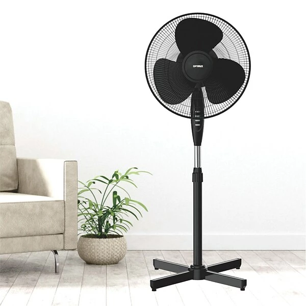 General Purpose Fans Optimus 16" 3-Speed Oscillating Stand Fan, Black, (F-1650BK-F) 3 General Purpose Fans Optimus 16" 3-Speed Oscillating Stand Fan, Black, (F-1650BK-F)