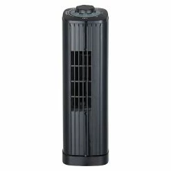 General Purpose Fans Optimus 14" 3-Speed Oscillating Portable Ultra-Slim Desktop Tower Fan, Black, (F-7348BK-F)
