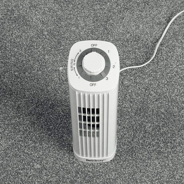 General Purpose Fans Optimus 14" 3-Speed Oscillating Portable Ultra-Slim Desktop Tower Fan, White, (F-7348WH-F) 3 General Purpose Fans Optimus 14" 3-Speed Oscillating Portable Ultra-Slim Desktop Tower Fan, White, (F-7348WH-F)