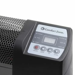 Heaters Comfort Zone 50-Watt/1,500-Watt Digital 30" Convection Portable Baseboard Heater, Black (CZ650B)
