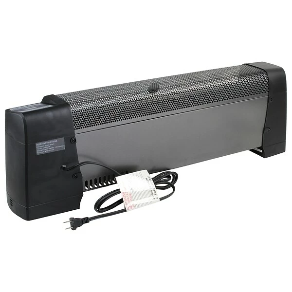 Heaters Comfort Zone 50-Watt/1,500-Watt Digital 30" Convection Portable Baseboard Heater, Black (CZ650B) 7 Heaters Comfort Zone 50-Watt/1,500-Watt Digital 30" Convection Portable Baseboard Heater, Black (CZ650B) - Image 5