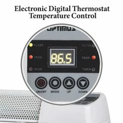 Heaters Optimus 750-Watt/1,500-Watt Baseboard Convection Heater With Digital Display And Thermostat, 30-In., White (H-3603) -Lasko Sales sp191092271 s7