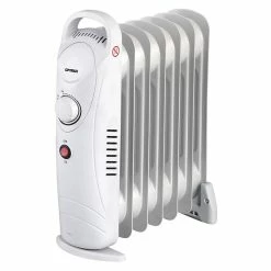 Heaters Optimus 700-Watt Mini 7-Fin Portable Oil-Filled Radiator Heater With Thermostat, White (H-6003) -Lasko Sales sp191092279 s7