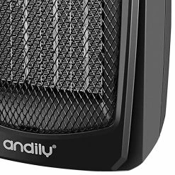 Alternative view of Heaters Optimus 1,000-Watt/1,500-Watt Portable Ceramic Heater With Thermostat, White (H-7001)