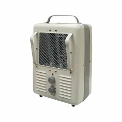 Heaters TPI 188 TASA 1500 Watt Fan-Forced Portable Heater, Gray (08004102)