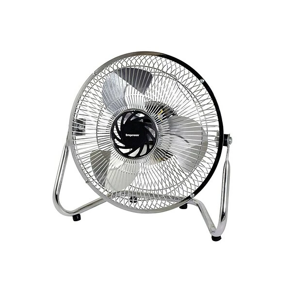 Fans Impress 9" 3-Speed Floor Fan, Chrome (93586201M) 3 Fans Impress 9" 3-Speed Floor Fan, Chrome (93586201M)