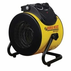 Heaters World Marketing Electric Forced Air Heater With Pivoting Base, Yellow (EUH1500)