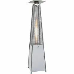 Heaters Hanover 7-Ft. 42,000 BTU Square Propane Patio Heater With Stainless Steel Frame And Multi-Color LED Lighted Base 10 Heaters Hanover 7-Ft. 42,000 BTU Square Propane Patio Heater With Stainless Steel Frame And Multi-Color LED Lighted Base -Lasko Sales sp7269140 s7