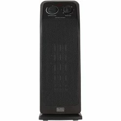 Black & Decker Heaters BLACK+DECKER 1,500-Watt Ceramic Tower Heater, Black (BHTC571)