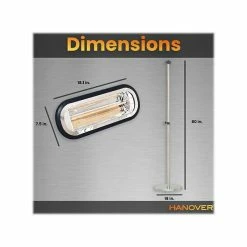 Heaters Hanover 1500-Watt Electric Heater, Black (HAN1001HABLK-SD) -Lasko Sales sp90644751 s7