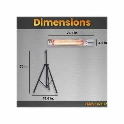 Heaters Hanover 1500-Watt Electric Heater, Silver (HAN1053IC-TP) -Lasko Sales sp90644765 s7