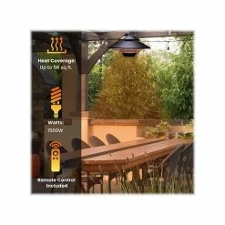 Heaters Hanover 1500-Watt Electric Heater, Black (HAN1055IC-BLK) -Lasko Sales sp90644782 s7