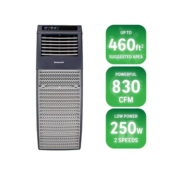 Air Conditioners Honeywell Portable Evaporative Air Cooler, With Remote Control, Gray (CO301PC) 8 Air Conditioners Honeywell Portable Evaporative Air Cooler, With Remote Control, Gray (CO301PC) - Image 6